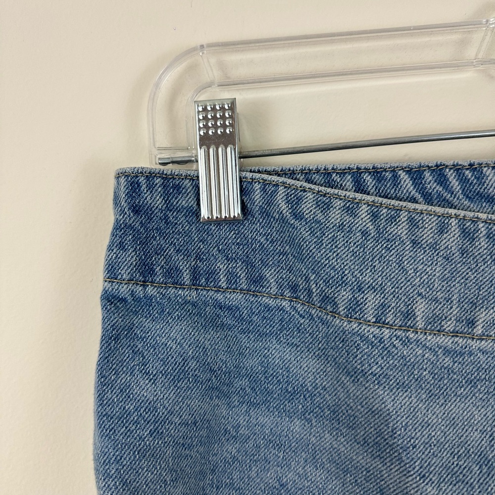 We The Free Free People | Blue Denim Emmy Wrap Skort Size 4 - Picture 3 of 6